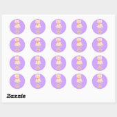 Zachte Pastel Kat Blijf Kalmeren Sticker (Vel)
