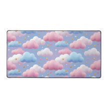 Zachte Pastel Kawaii Wolk Lucht Patroon