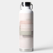 Zachte pastel laag AI-kunst Waterfles (Voorkant)