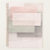 Zachte pastel lagen AI-kunst  Planner (Voorkant)