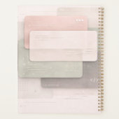 Zachte pastel lagen AI-kunst  Planner (Achterkant)