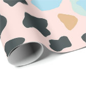 Zachte Pastel Luipaard Vlekken Cadeaupapier (Rol Hoek)