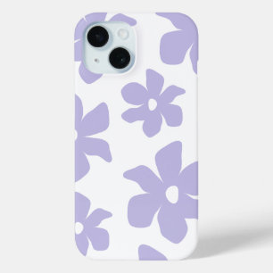 'Zachte Pastel Paarse Bloem' iPhone 15 Hoesje