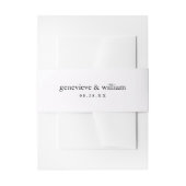 Zachte pastel Paarse minimale bruiloft Uitnodigingen Wikkel (Voorkant Voorbeeld)