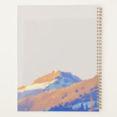Zachte Pastel Paarse Minimalistische Berg Planner (Achterkant)