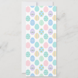 Zachte Pastel Paaseieren Patroon Kaart