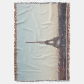 Zachte Pastel Paris Eiffeltoren Kunst Deken (Voorkant Verticaal)