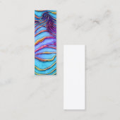 Zachte Pastel Paua Shell Zeemeermin Schalen Mini Visitekaartje (Voorkant / Achterkant)