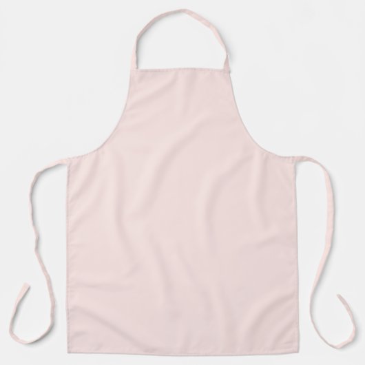 Zachte Pastel Perzik Effen Kleur Schort (Voorkant)