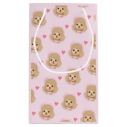 Zachte Pastel Poedel Cadeautas – Valentijn & Meer (Achterkant)