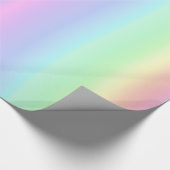 Zachte pastel regenboog esthetische gradiënt cadeaupapier (Hoek)