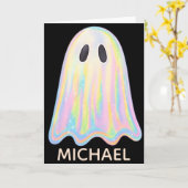 Zachte Pastel Regenboog Geest | Esthetische Spoken Kaart (Gele Bloem)