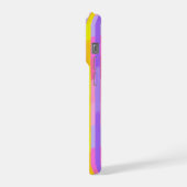 Zachte Pastel Regenboog Strepen iPhone Hoesje (Linkerkant)