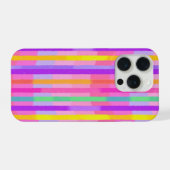 Zachte Pastel Regenboog Strepen iPhone Hoesje (Achterkant horizontaal)