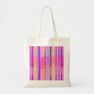 Zachte Pastel Regenboog Strepen Tote Bag