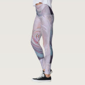 Zachte Pastel Roos Bloei Leggings (Links)