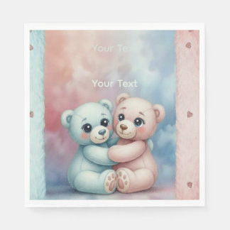 Zachte Pastel Roze & Blauw Servet