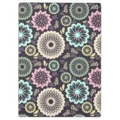 Zachte pastel roze blauwgroen bloem  Bloemnaam Klembord (Achterkant)