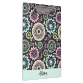 Zachte pastel roze blauwgroen bloem  Bloemnaam Klembord (Rechts)