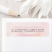 Zachte Pastel Roze Blush Tinten Etiket (Insitu)