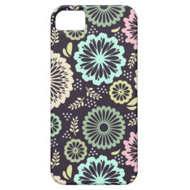 Zachte pastel roze en blauwgroen bloem  BotanicaL iPhone 11 Hoesje
