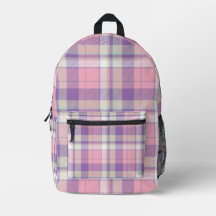 Zachte Pastel Roze en Paarse Plaid Tartan Patroon