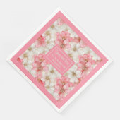 Zachte Pastel Roze Gouden Servetten Delicate Aange (Hoek)