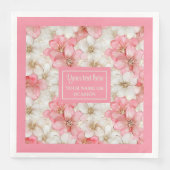 Zachte Pastel Roze Gouden Servetten Delicate Aange (Voorkant)