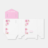 Zachte Pastel Roze Kersenbloesem Sakura Verjaardag Bedankdoosjes (Uitgevouwen)