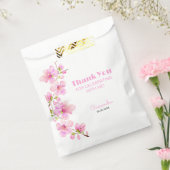 Zachte Pastel Roze Kersenbloesem Sakura Verjaardag Bedankzakje (Gezegeld)