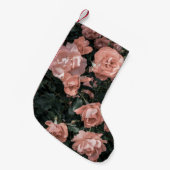 Zachte pastel roze rozentuin kleine kerstsok (Voorkant (Hangend))
