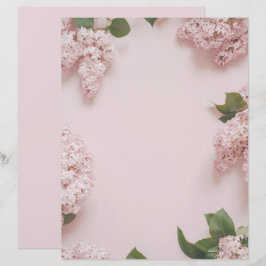 Zachte pastel roze seringen scrapbookpapier