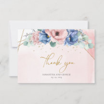 Zachte pastel roze stoffige blauw gouden lijst bru