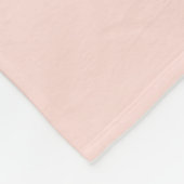 Zachte Pastel Roze & Witte Balk Design Fleece Deken (Hoek)