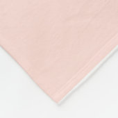 Zachte Pastel Roze & Witte Squircle Patroon Ontwer Fleece Deken (Hoek)