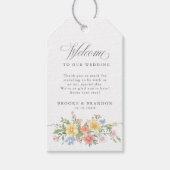 Zachte Pastel  Spring Garden Floral Wedding Cadeaulabel (Voorkant)