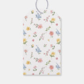 Zachte Pastel  Spring Garden Floral Wedding Cadeaulabel (Achterkant)