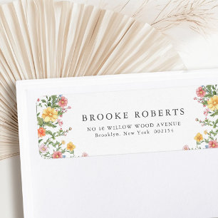 Zachte Pastel  Spring Garden Floral Wedding Etiket