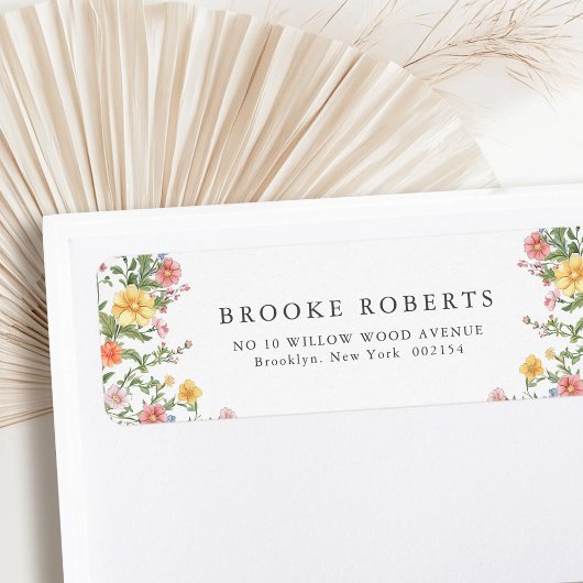 Zachte Pastel Spring Garden Floral Wedding Etiket