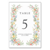 Zachte Pastel  Spring Garden Floral Wedding Kaart (Voorkant)