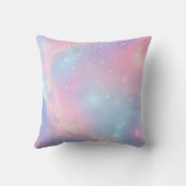 Zachte Pastel Sterrennacht Hemel Kosmische Wolken Kussen (Achterkant)