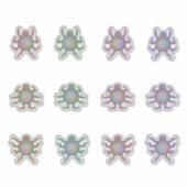 Zachte pastel stickerplaat met buitenaards wezen sticker (Voorkant)