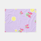 zachte pastel stippen en strikken fleece deken (Voorkant (Horizontaal))