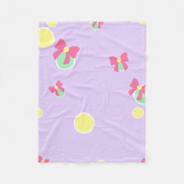 zachte pastel stippen en strikken fleece deken