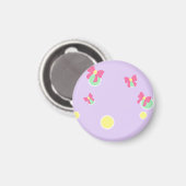 zachte pastel stippen en strikken magneet (Voorkant / Achterkant)