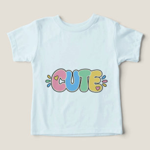 Zachte Pastel Typografie Peuter T-shirt