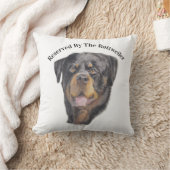 Zachte Pastel van een Rottweiler Worp Kussen (Deken)