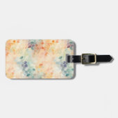 Zachte Pastel Waterverf Abstract Bagagelabel (Voorkant horizontaal)