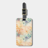 Zachte Pastel Waterverf Abstract Bagagelabel (Voorkant verticaal)