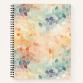 Zachte Pastel Waterverf Abstract Notitieboek (Voorkant)
